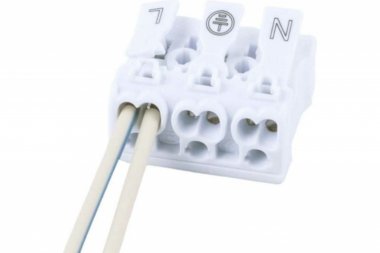 Фотография товара 'Feron Клемма монтажная для фазных проводников, 3 контактные группы, (DIY упак 5 шт), LD294-4003 39789'