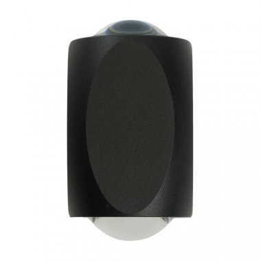 Фотография товара 'Feron Светильник накладной, (-) , 2*1W, (3000K), 175-265V, 170Lm, IP54, цвет черный, корпус алюминий, рассеиватель стекло, 51146'