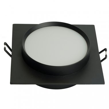 Фотография товара 'Feron Светильник потолочный встраиваемый (ФВО) , под лампу GX53 GX53, черный, квадрат, 110*110*40 мм, 51357'