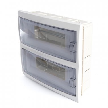 Фотография товара 'Feron Бокс встраиваемый 24 модуля, пластик, IP20, серия Standart (КНС-24Д), EBX50-2/24-20 39655'