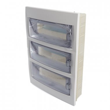 Фотография товара 'Feron Бокс встраиваемый 36 модулей, пластик, IP40, серия Standart (КНС-36Д), EBX50-2/36-40 39656'