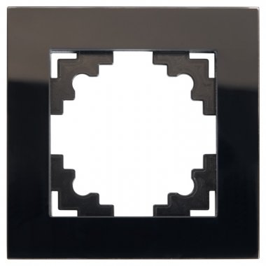 Фотография товара 'Feron Рамка 1-местная, серия Катрин, GFR00-7001-05, черный 39518'