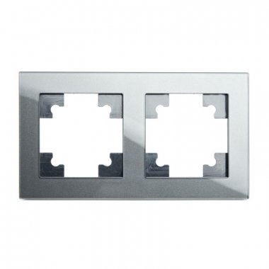 Фотография товара 'Feron Рамка горизонтальная 2-местная, серия Катрин, GFR00-7002-06, графит 39540'