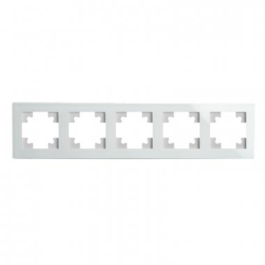 Фотография товара 'Feron Рамка горизонтальная 5-местная, серия Катрин, GFR00-7005-01 39637'