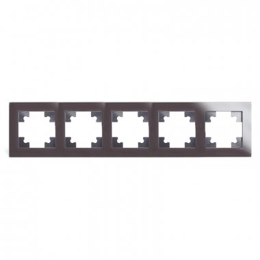 Фотография товара 'Feron Рамка горизонтальная 5-местная, серия Катрин, GFR00-7005-04 39640'