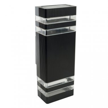 Фотография товара 'Feron Светильник садово-парковый, серии «Сеул», (НБУ)  2*GU10, 220-240V, IP54, цвет черный, на стену , 51539'