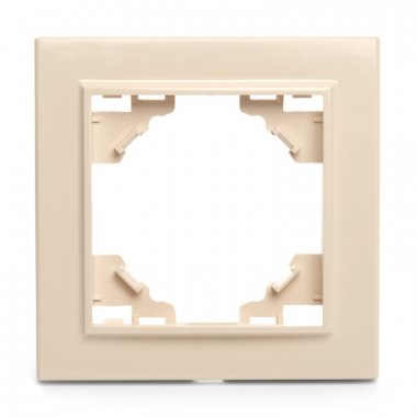 Фотография товара 'Feron Рамка одноместная, серия Эрна, PFR00-9001-02, слоновая кость 39624'