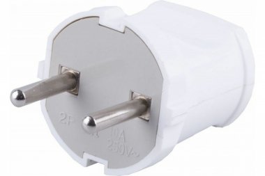 Фотография товара 'Feron Вилка электрическая прямая б/з, PPG10-43-201, белый 32855'