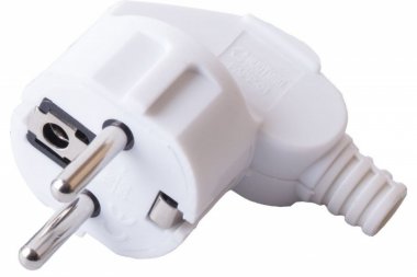 Фотография товара 'Feron Вилка угловая с/з, PPG16-41-202, белый 32850'