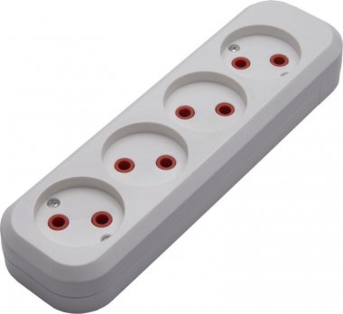 Фотография товара 'Feron Розетка переносная разборная, 4-местная б/з, PST10-400-20, белый 39009'
