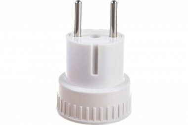 Фотография товара 'Feron Переходник сетевой б/з, 250В, 10A, ADP10-05-20, белый 39005'