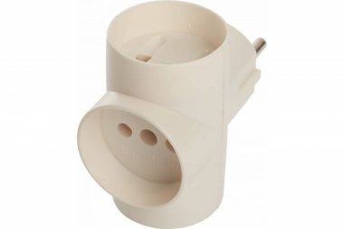 Фотография товара 'Feron Разветвитель сетевой 3-местный б/з, ADP10-15-20, белый 39227'