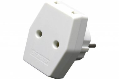 Фотография товара 'Feron Разветвитель сетевой компактный 3-местный б/з, ADP10-16-20, белый 39006'