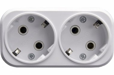 Фотография товара 'Feron Разветвитель сетевой 2-местный с/з, ADP16-22-20, белый 39023'