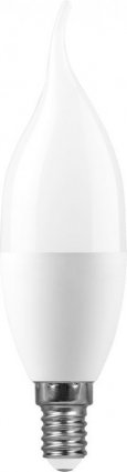 Фотография товара 'Feron Лампа светодиодная, (9W) 230V E14 6400K свеча на ветру C37Т, LB-570'