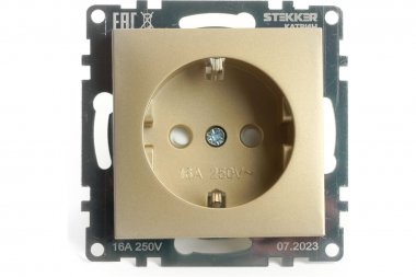 Фотография товара 'Feron 49224 Розетка STEKKER GLS16-7110-08 на 1 гнездо, с заземлением'