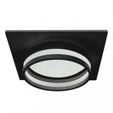 Фотография товара 'Feron Светильник потолочный встраиваемый (ФВО)  , под лампу GX53 GX53, черный, квадрат, 51092'