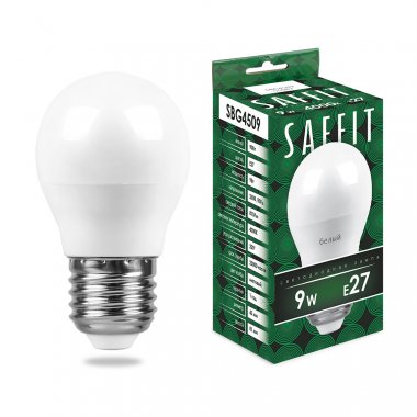 Фотография товара 'Feron 55083/10 Лампа светодиодная SAFFIT SBG4509, G45 (шар), 9W 230V E27 4000К'