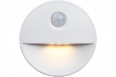 Фотография товара 'Feron Светильник с датчиком движения 2LED 0,5W (3хААА в комплект не входят) 3м , IP20, 72*72*25mm, круг, белый, FN1221 41882'