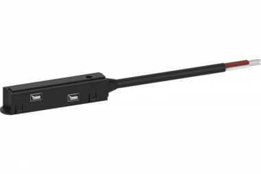 Фотография товара 'Feron Соединитель-коннектор для низковольтного шинопровода, черный, LD3001 41969'