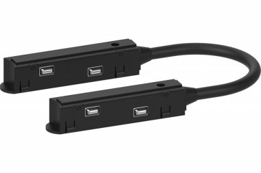 Фотография товара 'Feron Соединитель-коннектор для низковольтного шинопровода, черный, LD3002 41971'