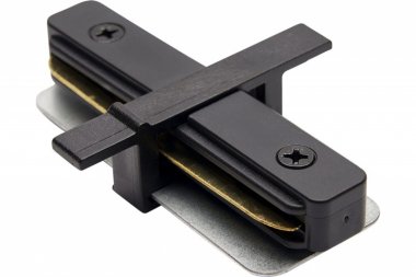 Фотография товара 'Feron Коннектор прямой для встраиваемого шинопровода, черный, LD1004 10358'