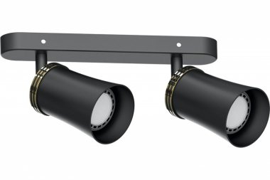 Фотография товара 'Feron Cветильник настенно-потолочный под лампу GU10, черный'