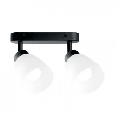 Фотография товара 'Feron Cветильник настенно-потолочный под лампу 2хE27, черный ML242 41514'