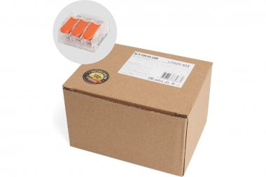 Фотография товара 'Feron 39864 Клемма пружинная универсальная компактная STEKKER LD221-613, 3-проводная 0,5-6 мм2'