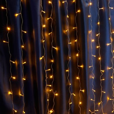 Фотография товара 'Feron Гирлянда 230V 480 LED 3*3м, желтый, IP44 , сетевой шнур 3м в комплекте'