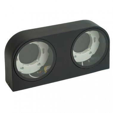 Фотография товара 'Feron Светильник садово-парковый, серии «Бостон», (ДБУ) 2*GX53, 230V, IP54, цвет черный, на стену , 51328'