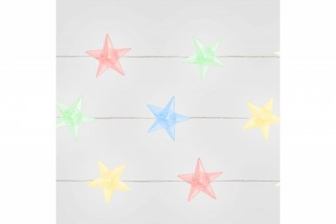 Фотография товара 'Feron Гирлянда линейная Звездочки USB 20LED мульти, IP 20, 1.8м, CL571'