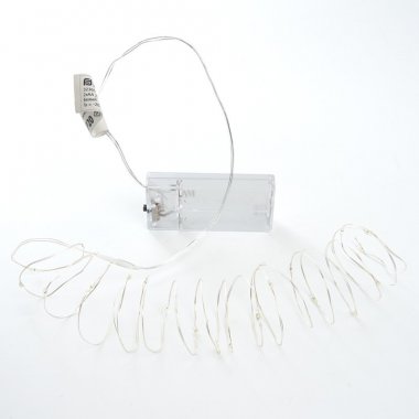 Фотография товара 'Feron Гирлянда 20 LED 2м, желтый, батарейки 2*АА, IP 20, шнур 0,5м ,CL570'