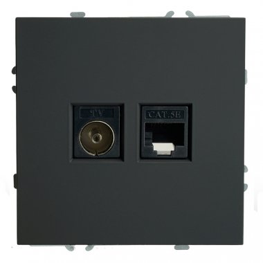 Фотография товара 'Feron 49846 Розетка STEKKER RST00-5106-05 (75Ом, 750 Hz, CAT.5E)'