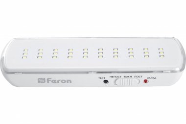 Фотография товара 'Feron Светильник аварийный, 30 LED AC/DC, белый, EM110 41532'
