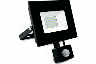 Фотография товара 'Feron Прожектор светодиодный с датчиком движения 50W 6400K 230V черный IP44, LL-908 29558'