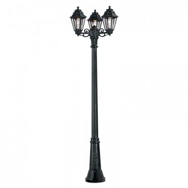 Фотография товара 'Feron Светильник стационарный для наружного освещения, 3*6W 230V E27 черный'