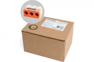 Фотография товара 'Feron 39869 Клемма пружинная компактная STEKKER LD773-173, 3-проводная 2,5 - 6 мм2, 450В'