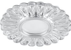 Фотография товара 'Feron CD902 Светильник встраиваемый с LED подсветкой MR16 15LED 12V G5.3 , прозрачный 28845'