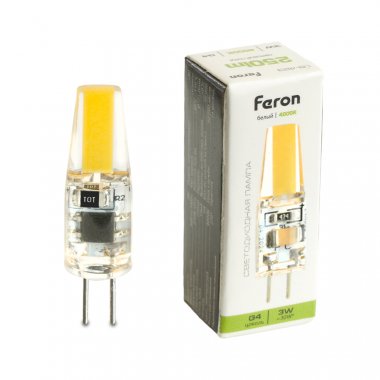 Фотография товара 'Feron 51168 Лампа светодиодная LB-423, JC (капсульная), 3W 230V G4 4000К'