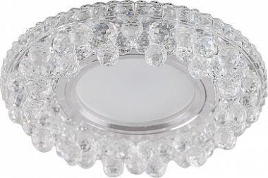 Фотография товара 'Feron CD941 Светильник встраиваемый с LED подсветкой потолочный MR16 G5.3 прозрачный 32654'