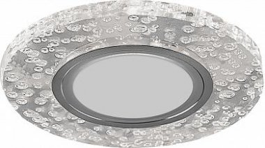 Фотография товара 'Feron CD953 Светильник встраиваемый с разноцветной LED подсветкой потолочный MR16 G5.3, прозрачный 32569'