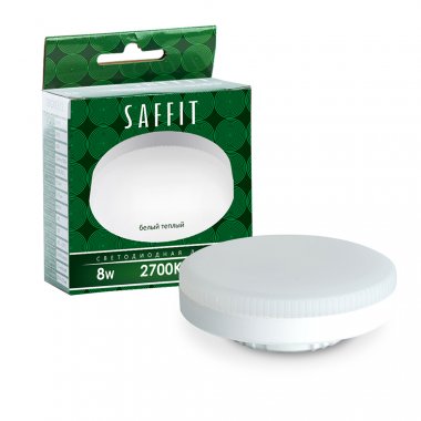 Фотография товара 'Feron 55185 Лампа светодиодная SAFFIT SBGX5308, GX53 (таблетка), 8W 230V GX53 2700К'