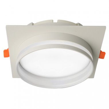 Фотография товара 'Feron Светильник потолочный встраиваемый (ФВО) , под лампу GX70 GX70, белый, квадрат, 51099'