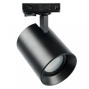 Фотография товара 'Feron Светильники трековые на шинопровод GU10, однофазный (ИВО) , 50W, 230V, цвет черный, корпус алюминий, 51850'