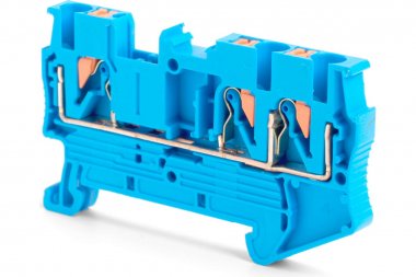 Фотография товара 'Feron 49251 LD573-2-25 ЗНИ Зажим самозажимной, 3-проводной проходной 2,5 мм?'