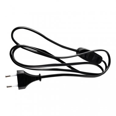 Фотография товара 'Feron Сетевой шнур с выключателем, 230V 1,9м черный, 51041'