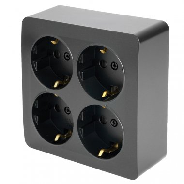 Фотография товара 'Feron 49510 Розетка STEKKER MST16-14S-05 на 4 гнездо, с заземлением'