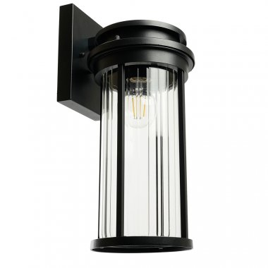 Фотография товара 'Feron Светильник садово-парковый, серии «Новара », (НБУ) E27, 220-240V, IP44, цвет черный, цилиндр, на стену вниз, 51838'