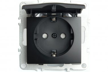 Фотография товара 'Feron 49156 Розетка STEKKER PST16-9112-03 на 1 гнездо, с крышкой, с заземлением'